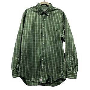 Vineyard‎ Vines Shirt Mens Medium Button Up Murray Shirt Green Plaid